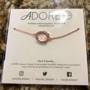 Adore bracelet circle rose gold organic